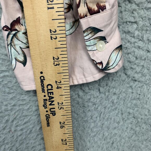 Lauren Ralph Lauren Shirt Womens 3X Pink Floral Button Front Long Sleeve Plus - Picture 15 of 15